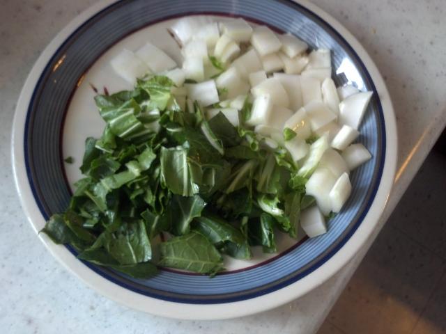 Sliced
     Bok Choy