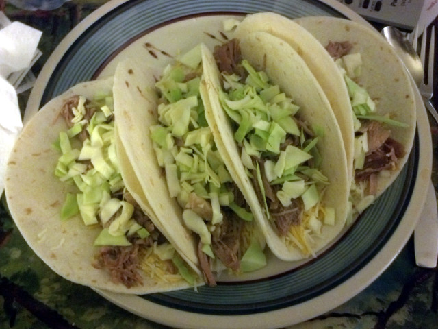 Completed Pork Tacos