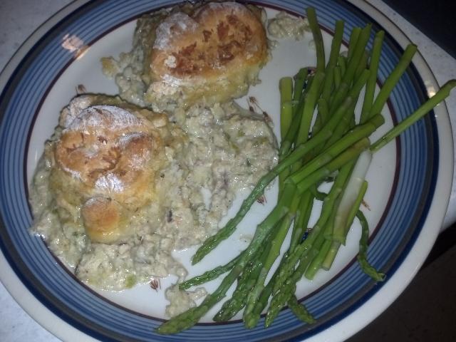 Tuna Casserole on a Plate