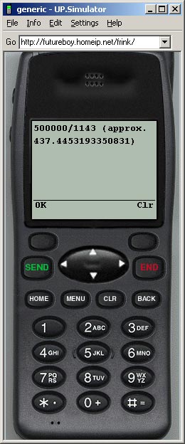 HDML webphone screenshot